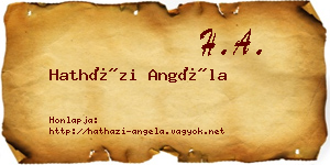 Hatházi Angéla névjegykártya